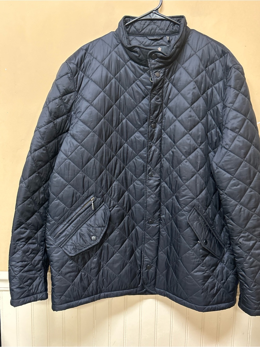 Barbour Flyweight Chelsea Quilt Jacket Men’s Black Size XXL